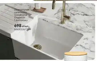 Castorama Zlewozmywak ceramiczny GoodHome Chadwick 1-komorowy oferta