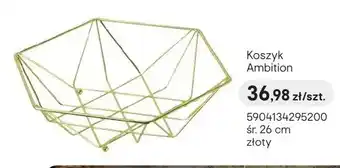 Castorama Koszyk Ambition śr. 26cm złoty oferta