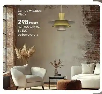 Castorama Lampa wisząca Plato 1xE27 beżowo-złota oferta