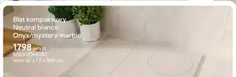 Castorama Blat kompaktowy Neutral bianco Onyx/mystery marble 62x1,2x300cm oferta