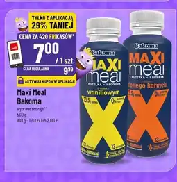 Polomarket Napój Maxi Meal Bakoma o smaku waniliowym oferta