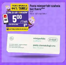 Polomarket Pasta mintperfekt szałwia bez fluoru Ziaja oferta