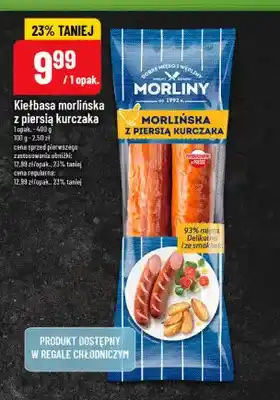 Polomarket Morliny Kiełbasa morlińska z piersią kurczaka oferta