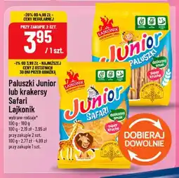Polomarket Lajkonik Paluszki Junior lub krakersy Safari oferta