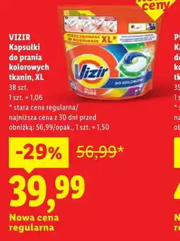 Lidl Kapsułki do prania Vizir oferta