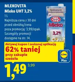 Lidl Mleko Mlekovita oferta