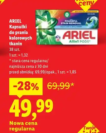 Lidl Kapsułki do prania Ariel oferta