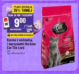 Polomarket Karma z wołowiną i warzywami dla kota Cat The Lord oferta