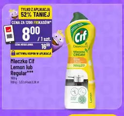 Polomarket Cif Mleczko Lemon lub Regular oferta