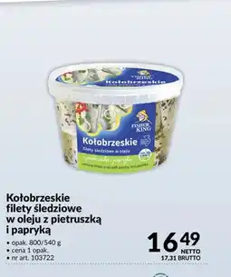 Makro Fisher King Kołobrzeskie filety śledziowe w oleju z pietruszką i papryką oferta