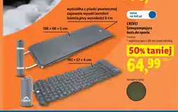 Lidl Samopompująca mata do spania CRIVIT oferta