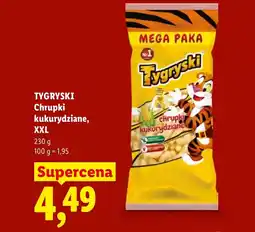 Lidl Chrupki kukurydziane Tygryski oferta