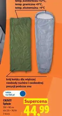 Lidl CRIVIT Śpiwór oferta