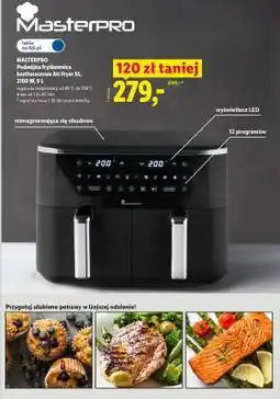 Lidl MASTERPRO Podwójna frytkownica beztłuszczowa Air Fryer XL oferta