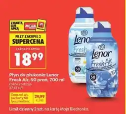 Biedronka Płyn do płukania Lenor Fresh Air, 50 prań, 700 ml oferta