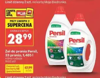 Biedronka Żel do prania Persil, 33 prania, 1,485 l oferta