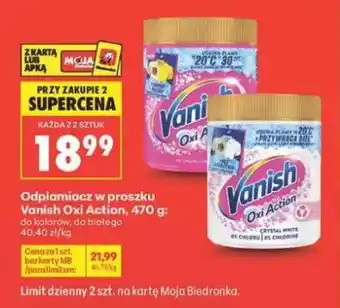 Biedronka Vanish Oxi Action oferta