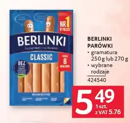 Selgros Berlinki parówki classic oferta