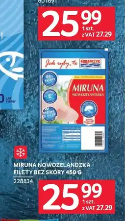 Selgros Abramczyk miruna nowozelandzka filety bez skóry oferta