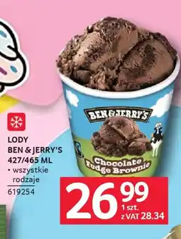 Selgros Ben & Jerrys Lody Chocolate Fudge Brownie oferta