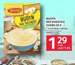 Selgros Winiary Budyń bez dodatku cukru oferta
