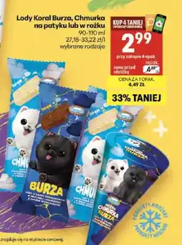 Delikatesy Centrum Lody Koral Burza na patyku oferta