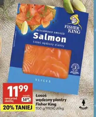 Delikatesy Centrum Łosoś wędzony plastry Fisher King oferta
