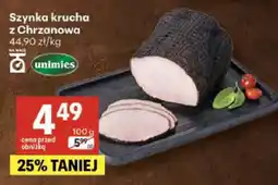Delikatesy Centrum Szynka krucha z Chrzanowa Unimies oferta