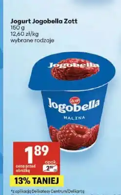 Delikatesy Centrum Jogurt Jogobella Zott malina oferta
