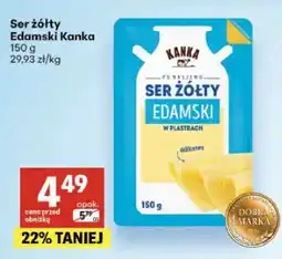Delikatesy Centrum Ser żółty Edamski w plastrach Kanka oferta