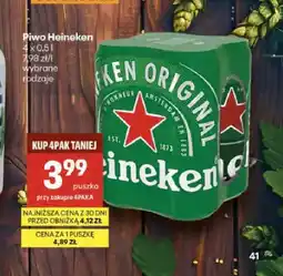 Delikatesy Centrum Piwo Heineken Original 4-pak oferta