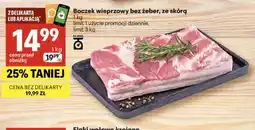 Delikatesy Centrum Boczek wieprzowy bez żeber, ze skórą oferta
