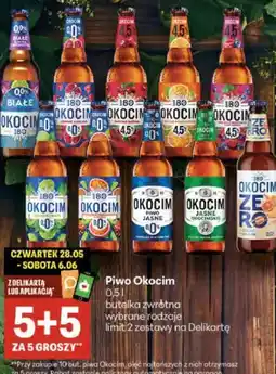 Delikatesy Centrum Piwo Okocim oferta