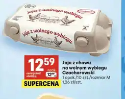 Delikatesy Centrum Jaja z chowu na wolnym wybiegu Czachorowski 1 opak./10 szt./rozmiar M oferta