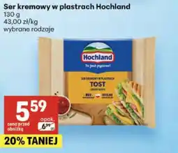 Delikatesy Centrum Ser kremowy w plastrach Hochland 130 g wybrane rodzaje oferta