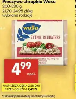 Delikatesy Centrum Pieczywo chrupkie Wasa oferta