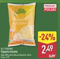 ALDI ALL SEASONS Kapusta kiszona oferta