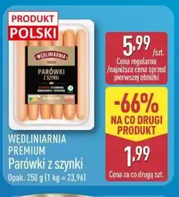 ALDI Parówki z szynki oferta