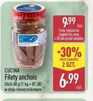 ALDI CUCINA Filety anchois oferta