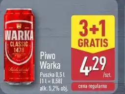 ALDI Piwo Warka Puszka oferta