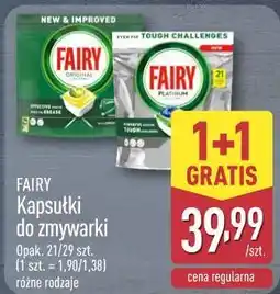 ALDI FAIRY Kapsułki do zmywarki oferta