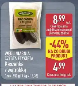 ALDI Kaszanka z wątróbką oferta