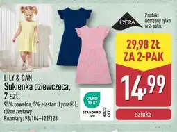 ALDI LILY & DAN Sukienka dziewczęca, 2 szt oferta