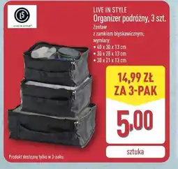 ALDI LIVE IN STYLE Organizer podróżny, 3 szt oferta