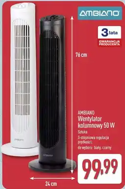 ALDI Wentylator kolumnowy 50 W AMBIANO oferta