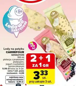 Carrefour Market Lody na patyku CARREFOUR SENSATION oferta