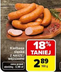 Carrefour Market Kiełbasa śląska Z NASZEJ WĘDZARNI oferta