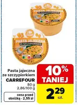 Carrefour Market Pasta jajeczna ze szczypiorkiem CARREFOUR oferta