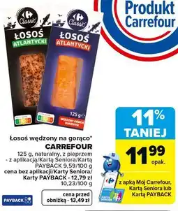 Carrefour Market Łosoś wędzony na gorąco CARREFOUR oferta