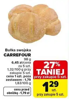 Carrefour Market Bułka swojska CARREFOUR oferta